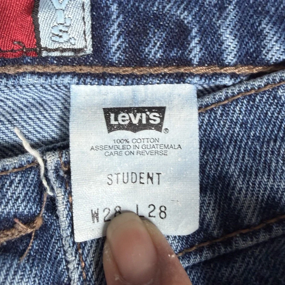 VTG 1997 Levis Silvertab 28x28 Loose Baggy Wide Leg Student Fit Skater Y2K Men's